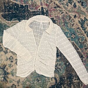 Anthropologie White Lace Blouse